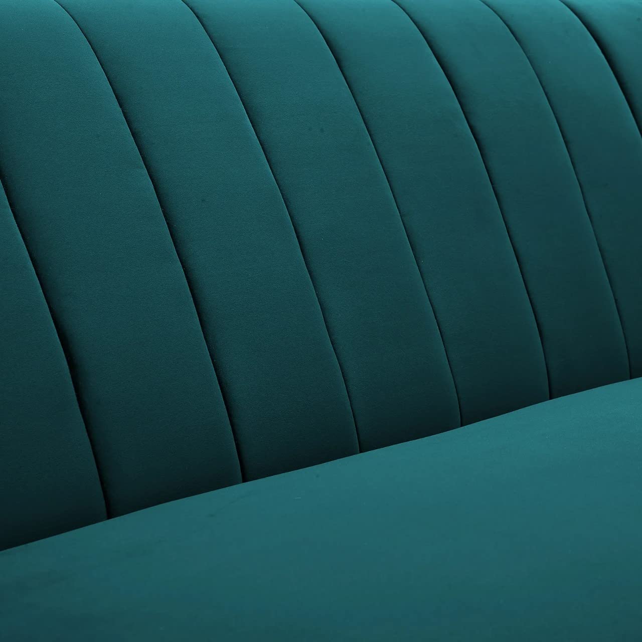 "Modern Teal Velvet Sofa – Stylish & Comfortable".