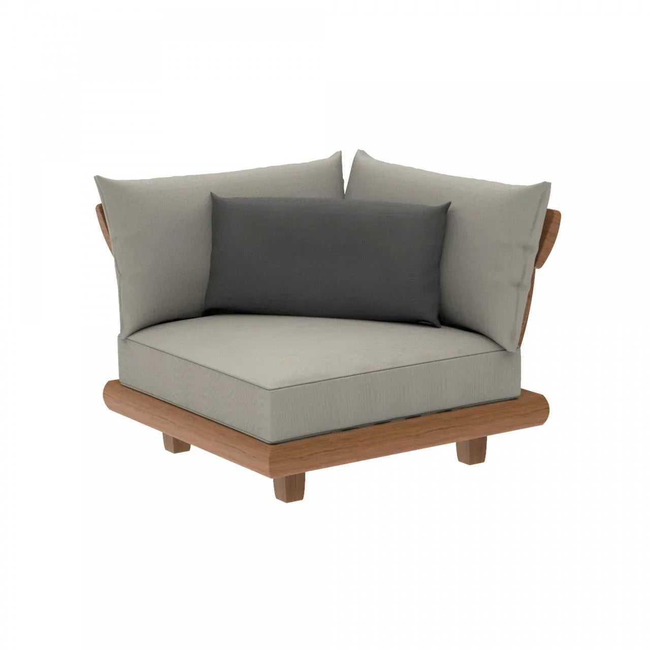 Furn Mela 7-Seater Outdoor Sofa Set in Solid Sheesham Wood with Coffee Table – Classic L-Shaped Design